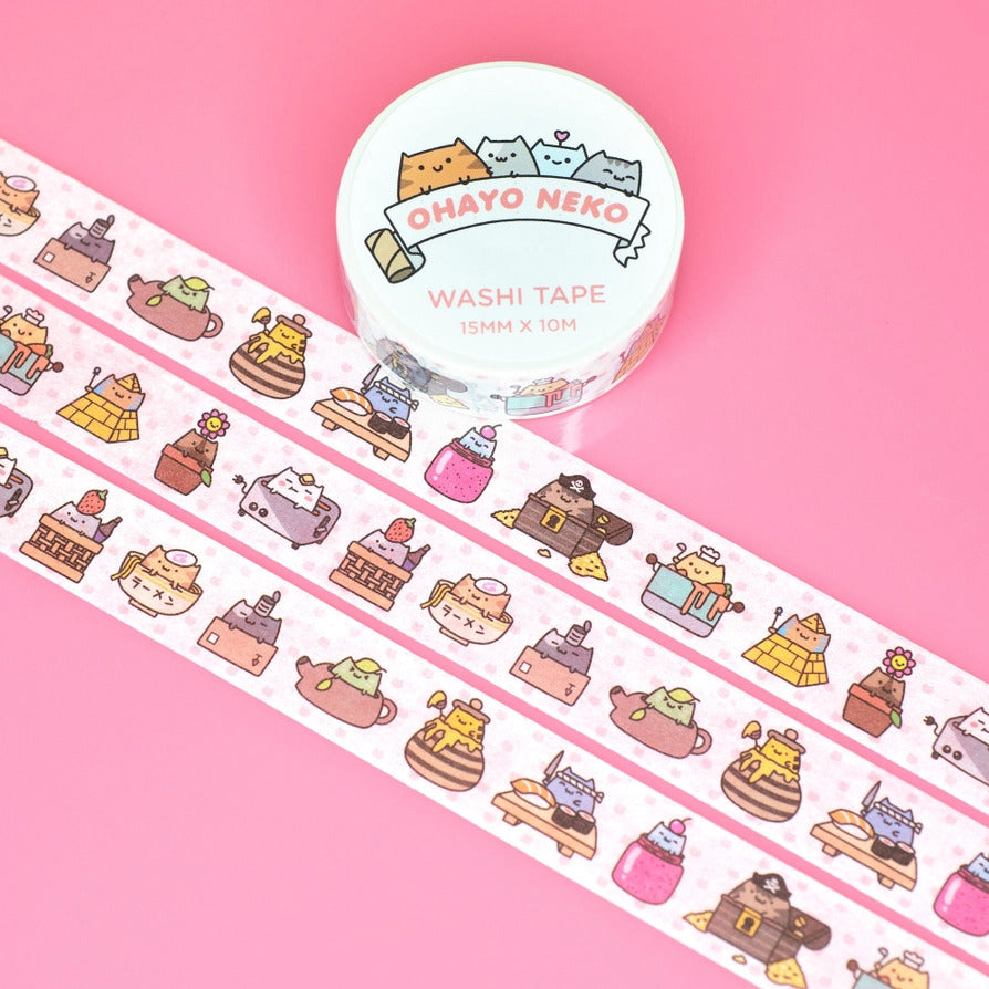 Robot Dance Battle - Ohayo Neko Washi Tape