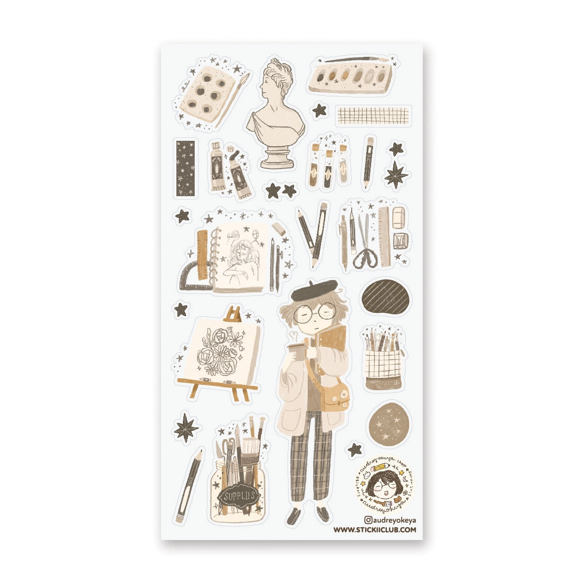 STICKII Sticker Sheet - Artist Studio