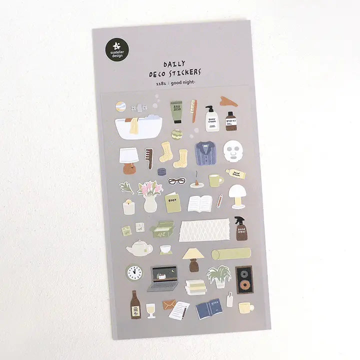 Suatelier Design - Sticker Sheet - Good Night
