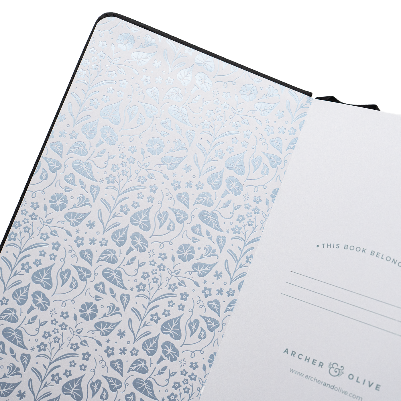 Archer & Olive - Midnight Floral Dot Grid Notebook - TN