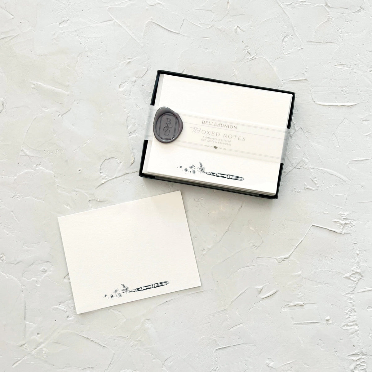 Belle & Union - Boxed Notes Flourish Fountain Pen