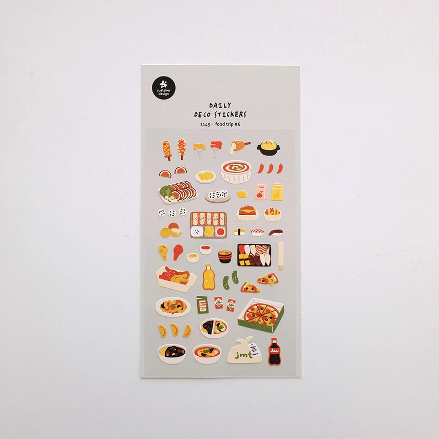 Suatelier Design - Sticker Sheet - Food Trip #6