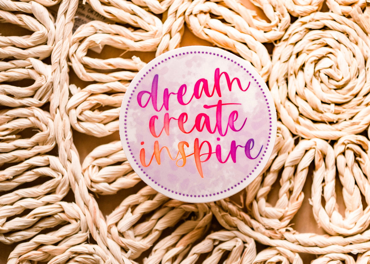 Savannah and James Co - Vinyl Sticker - Dream Create Inspire