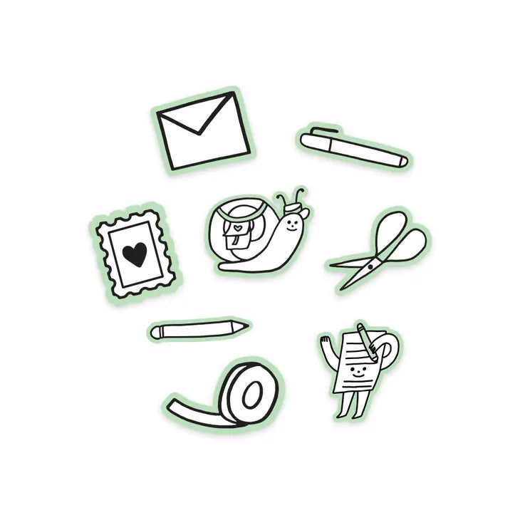 The Paper + Craft Pantry - Stationery Sticker Flakes