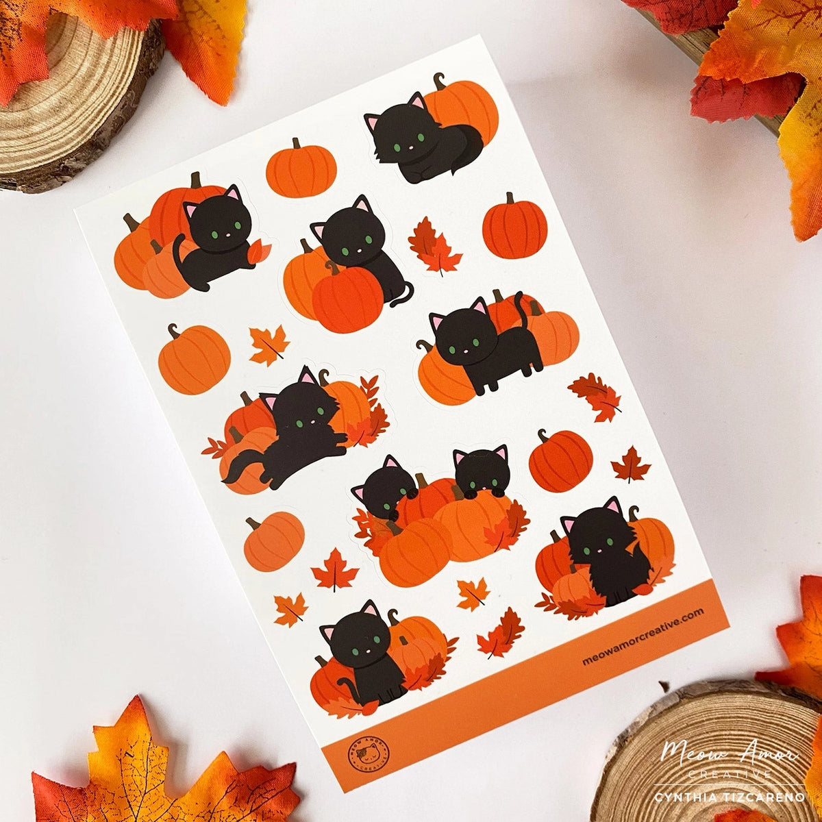 Meow Amor Creative - Pumpkin Patch Cats Sticker Sheet