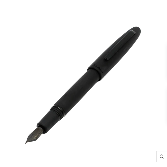 Esterbrook Estie Raven Fountain Pen Piston Fill with black trim