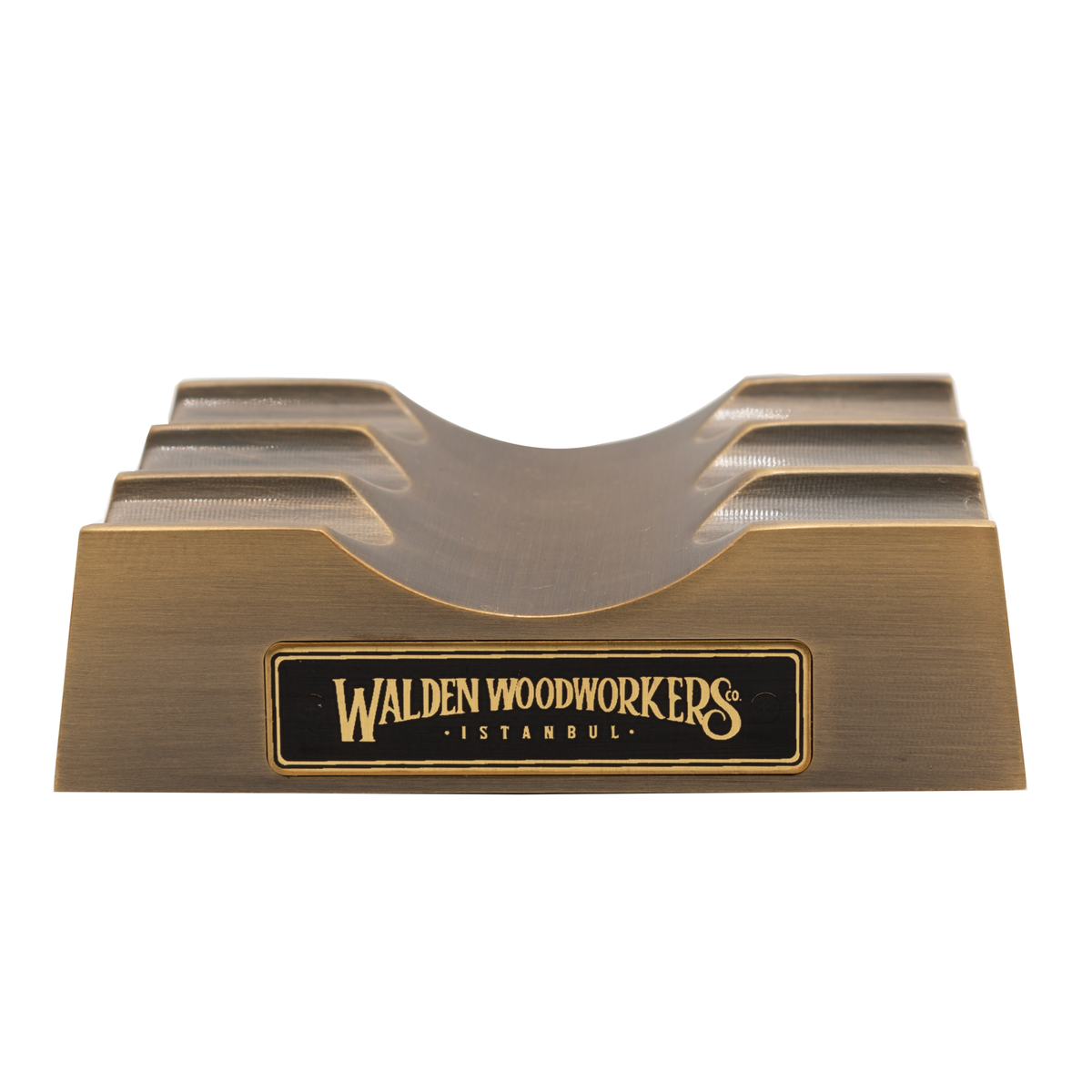 Galen Leather Co. The Pen Rest Brass Pen and Brush Stand