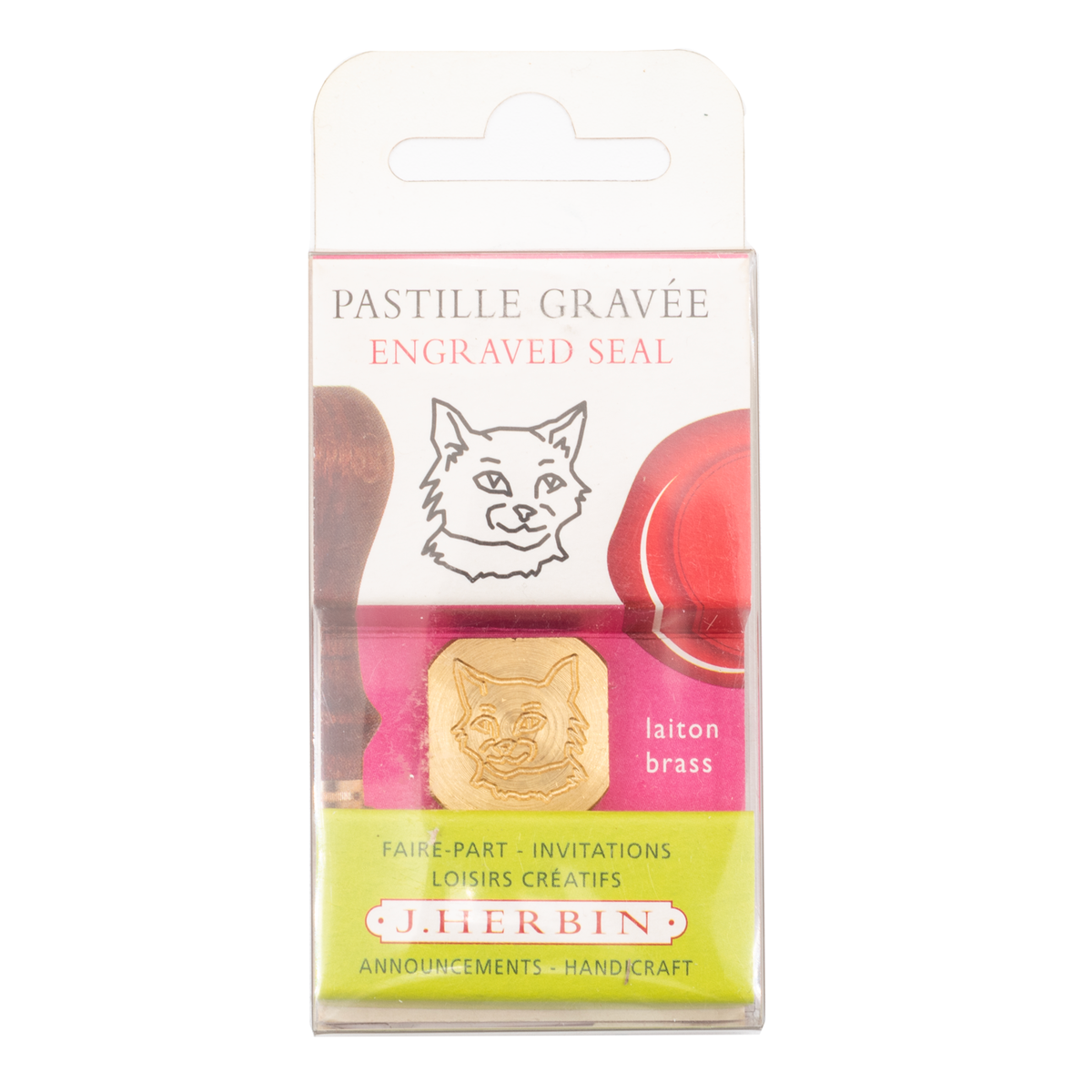 Jacques Herbin Brass Wax Seal Symbol- Cat