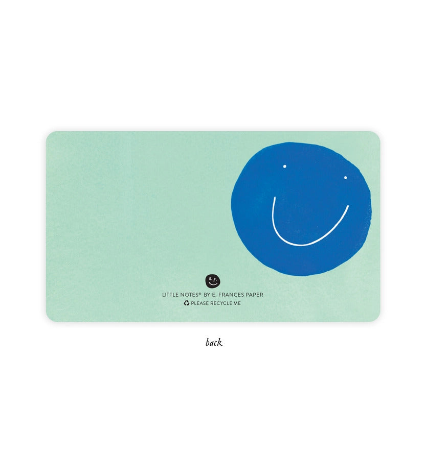 E. Frances Little Notes - Blue Smiley