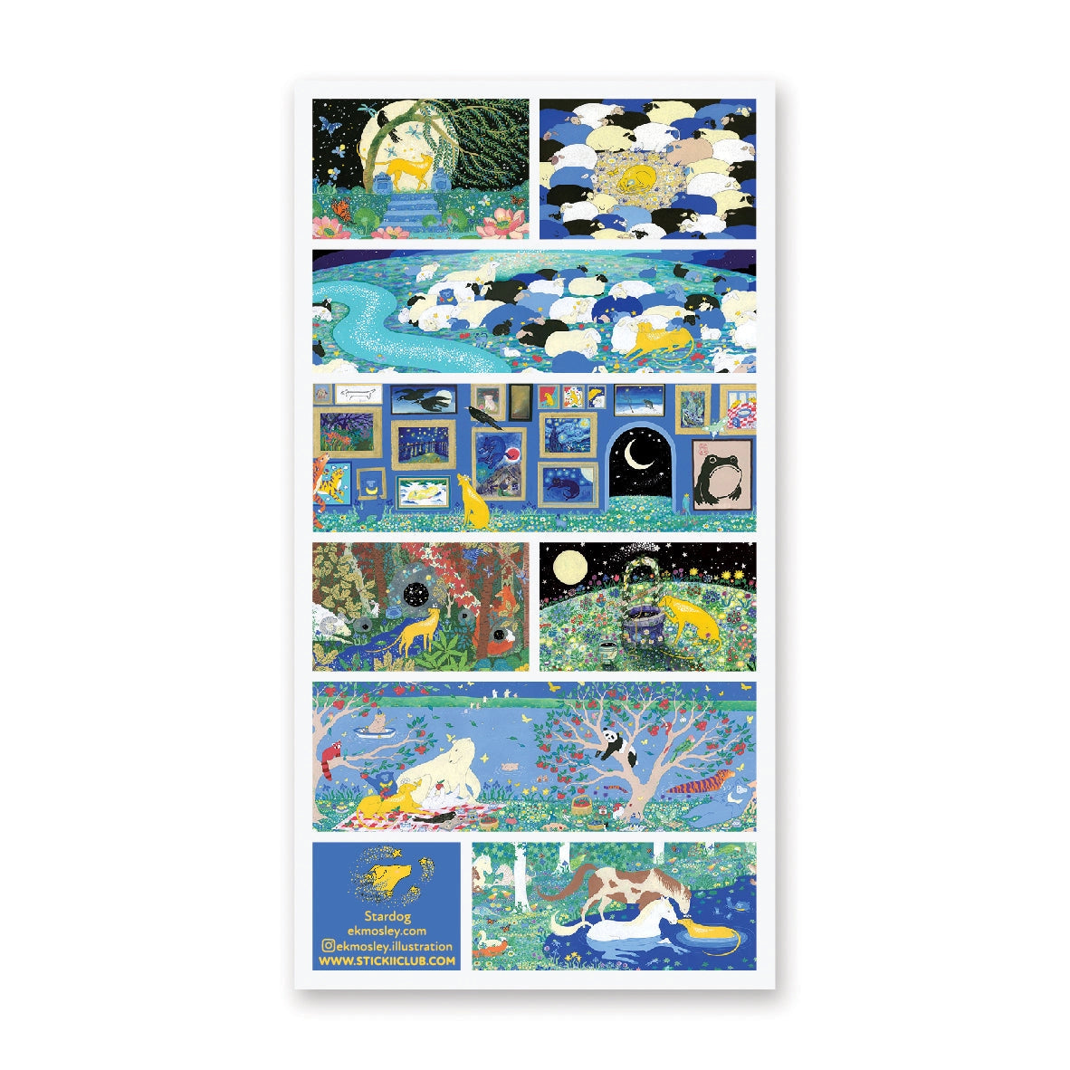 STICKII Sticker Sheet - Stardog's Stellar Adventures