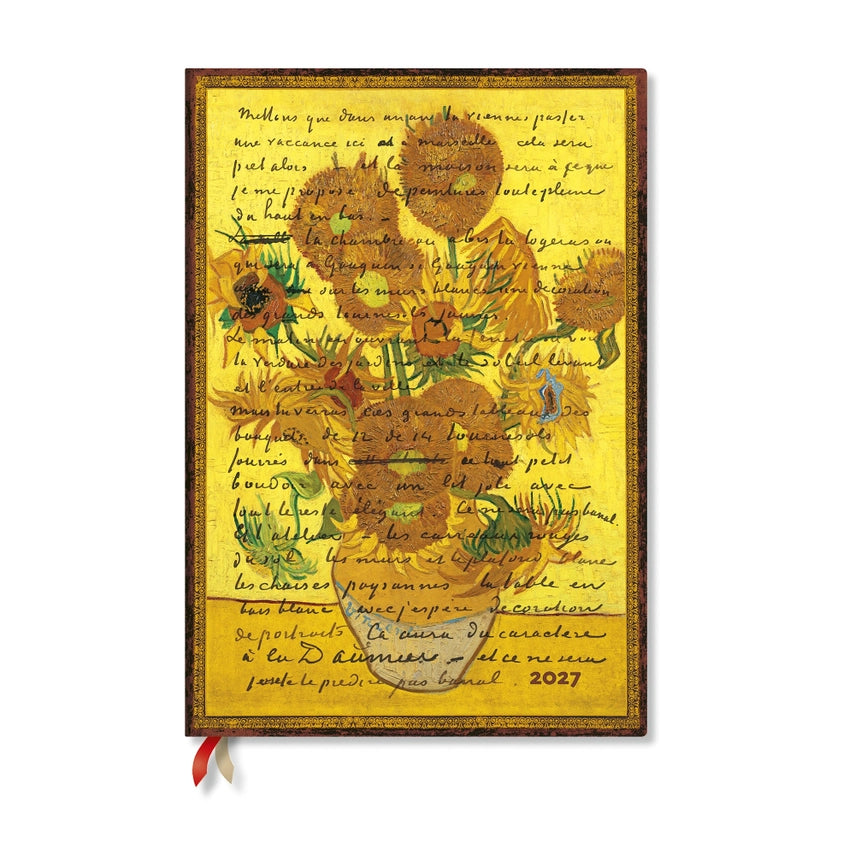Chronicle Books - Paperblanks - 2027 Van Gogh Sunflowers Grande Weekly Planner