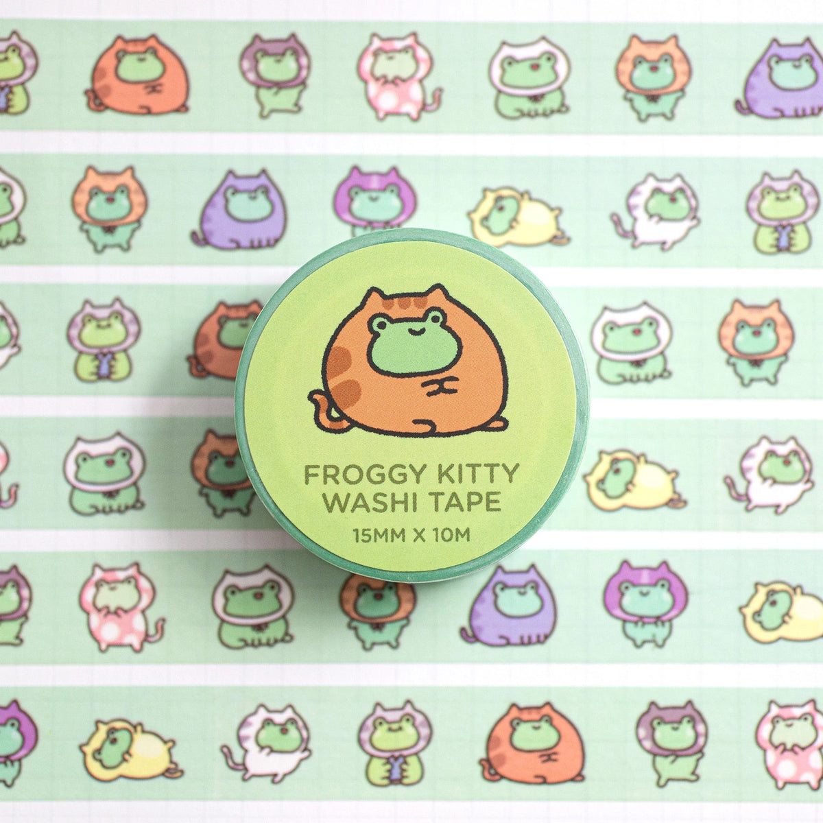 Robot Dance Battle - Froggy Kitty Washi Tape