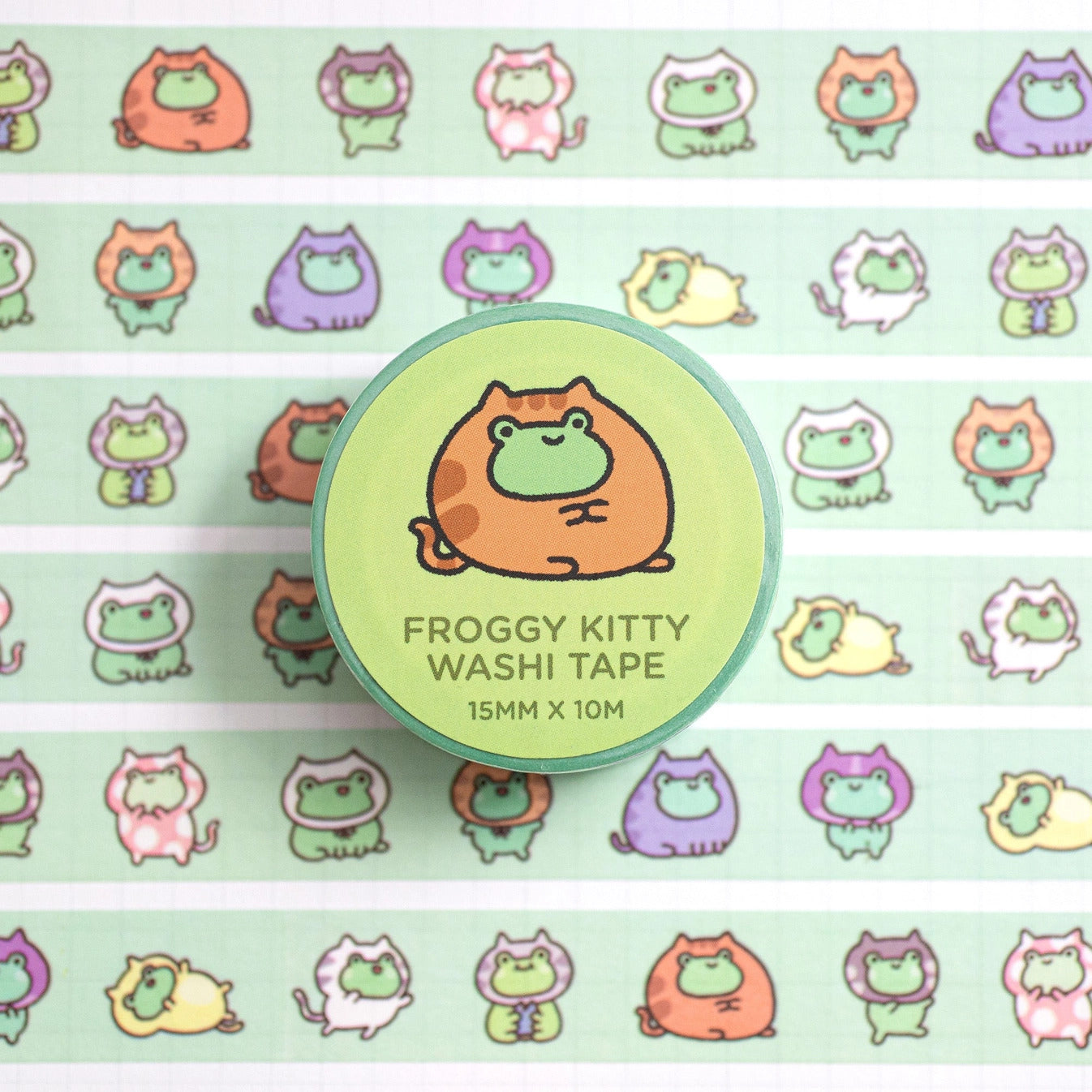 Robot Dance Battle - Froggy Kitty Washi Tape