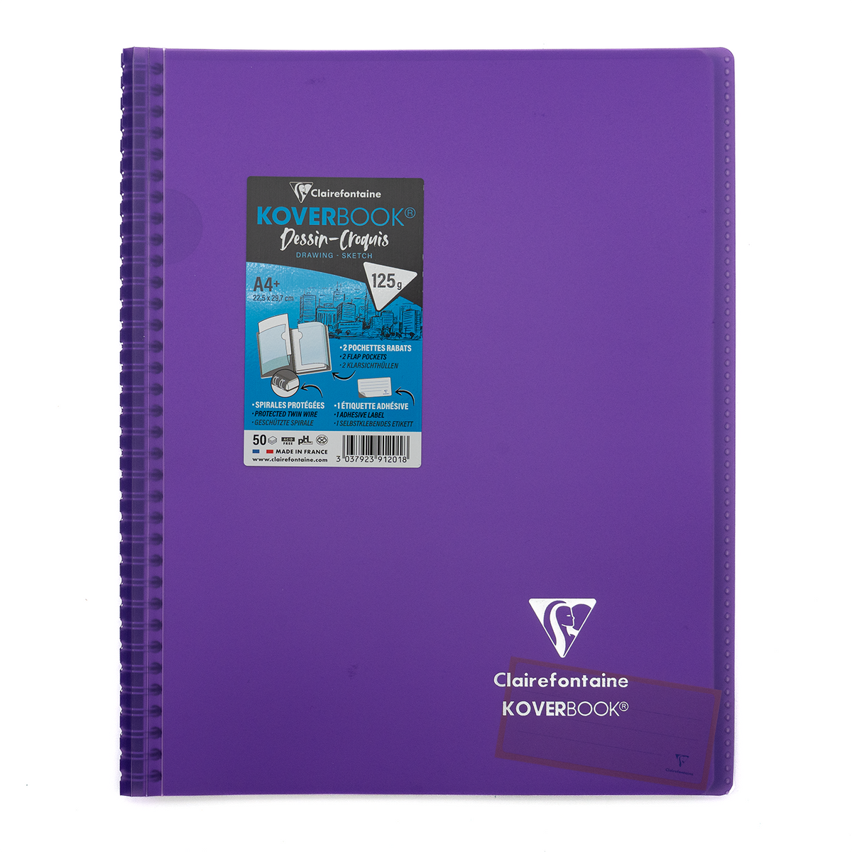 Clairefontaine A4+ Side Wirebound Sketch Notebook