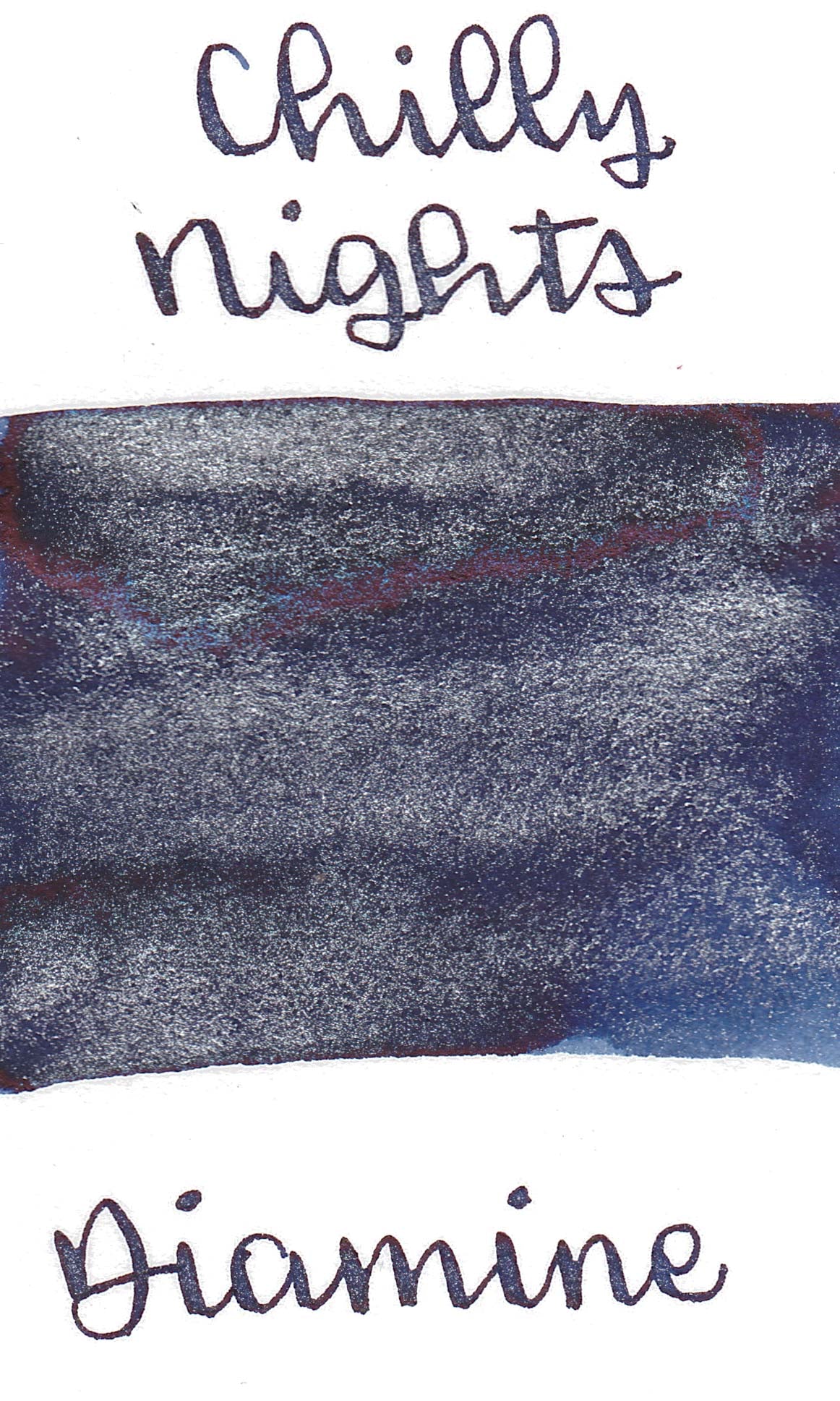 Diamine Black Edition Chilly Nights Shimmer Ink
