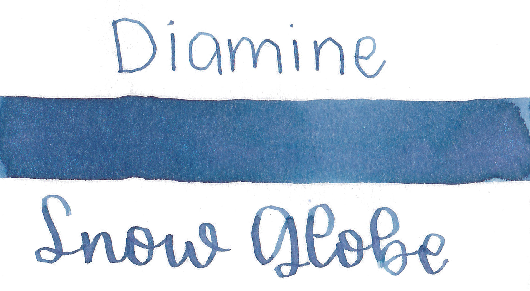 Diamine Black Edition Snow Globe Shimmer Ink