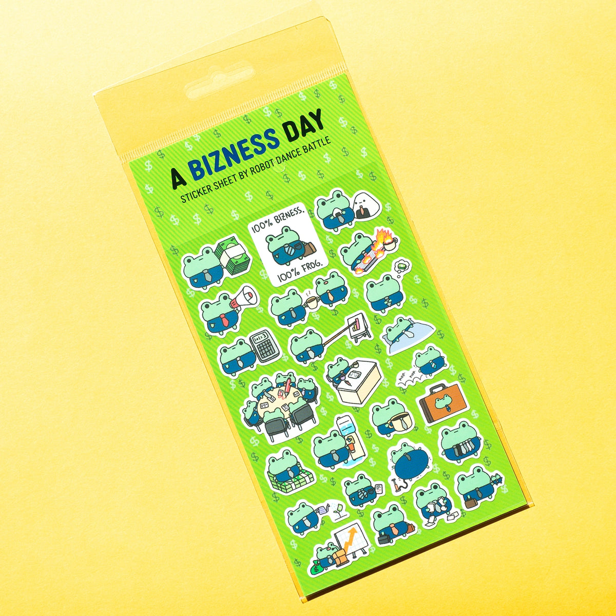 Robot Dance Battle - A Bizness Day Planner Sticker Sheet