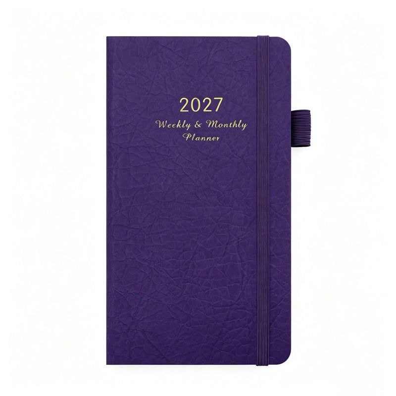 NoteMood - 2027 Weekly & Monthly Planner - Compact Hardcover Agenda
