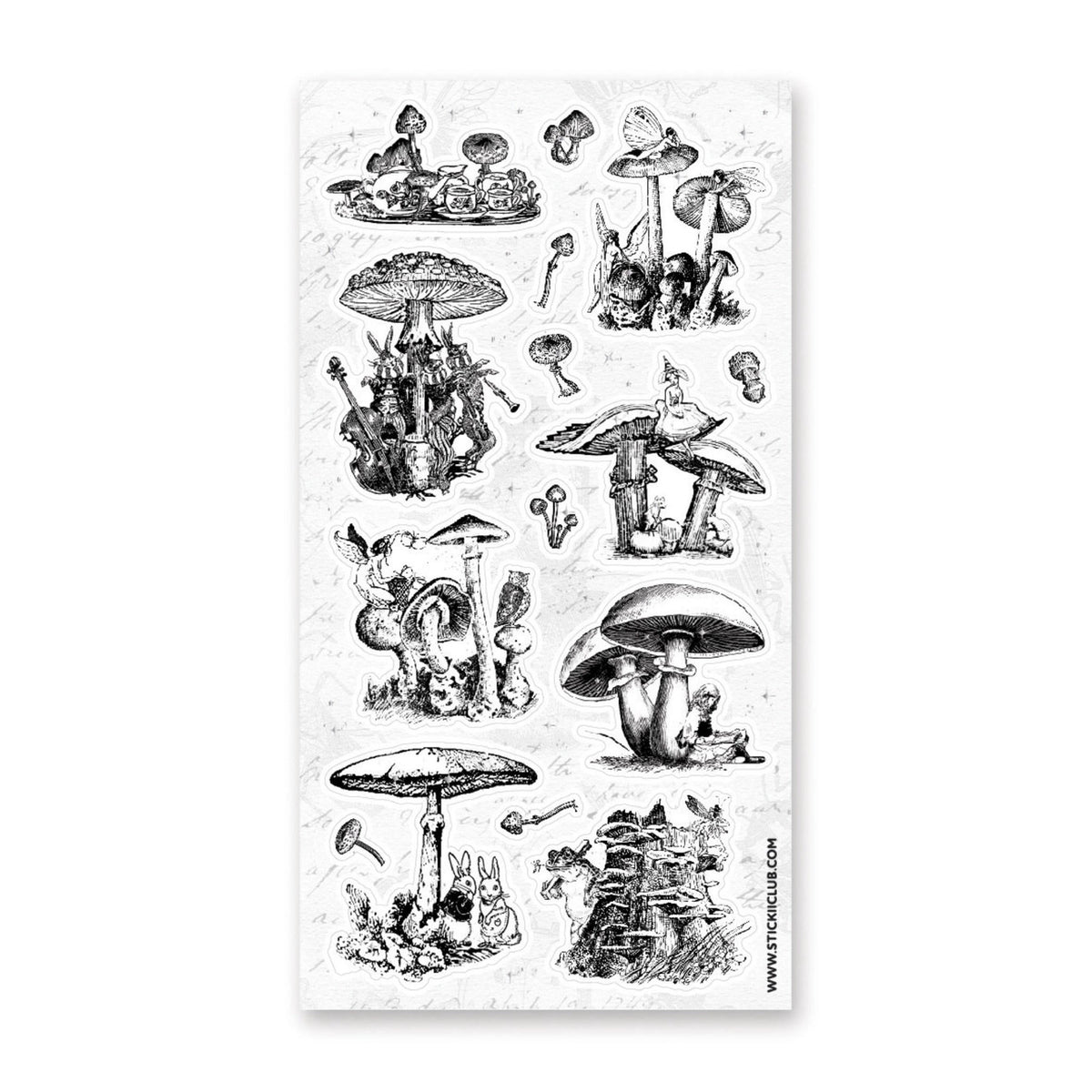 STICKII Sticker Sheet - Fairytale Mushrooms