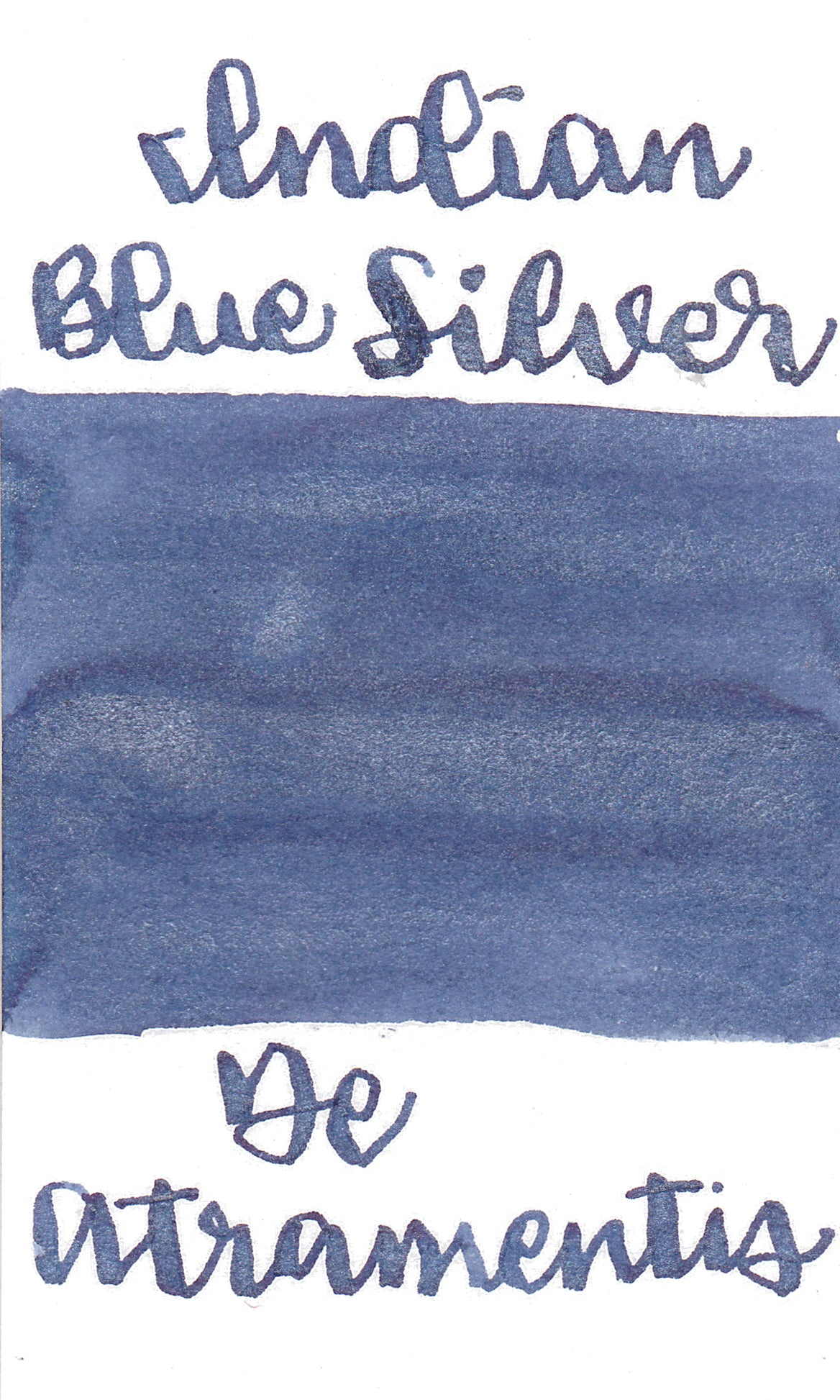 De Atramentis Pearlescent Indian Blue Silver