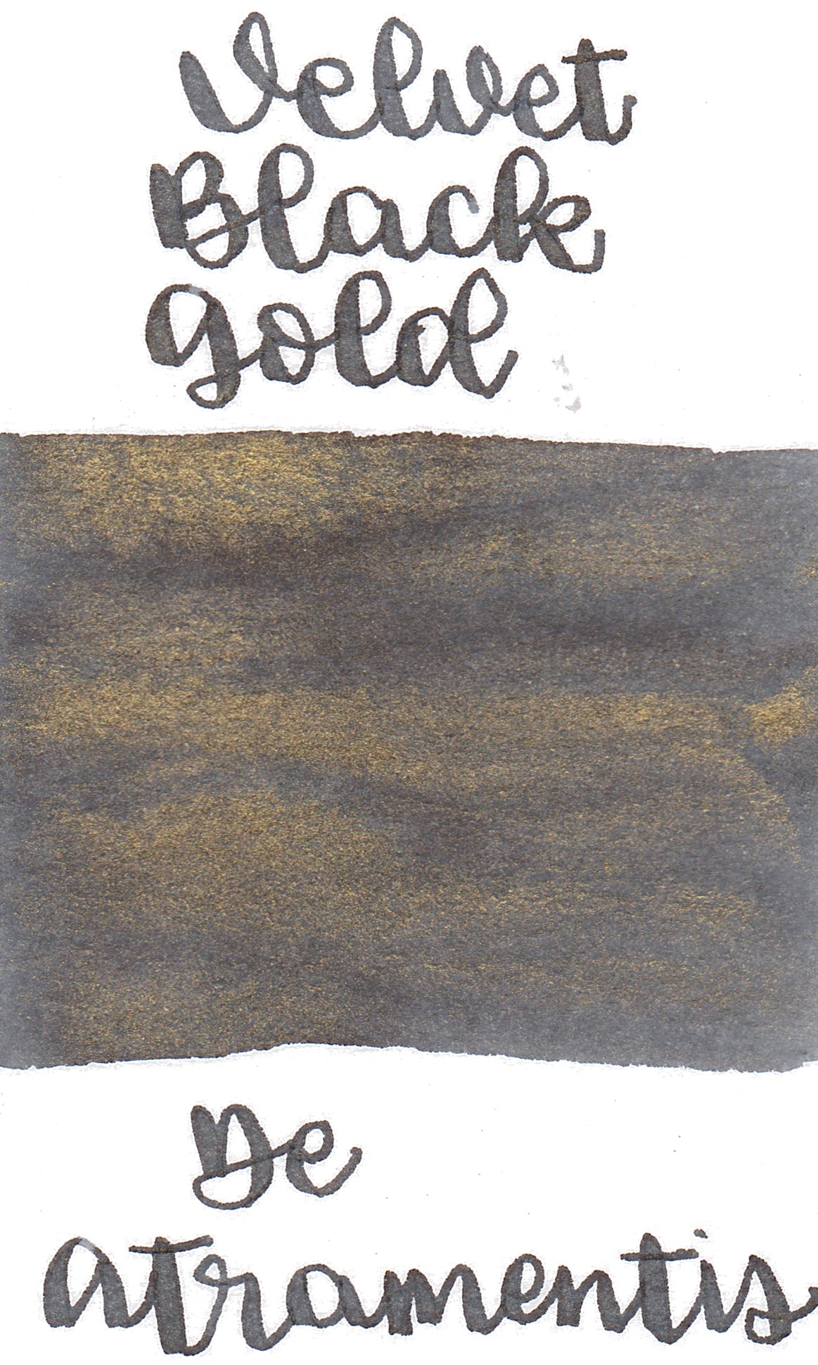 De Atramentis Pearlescent Velvet Black Gold