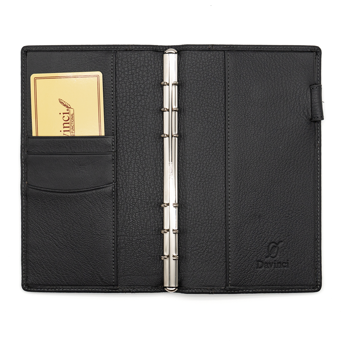 Raymay Davinci Airy Goat Bible Size System Organizer Grey - 8mm Ring Size