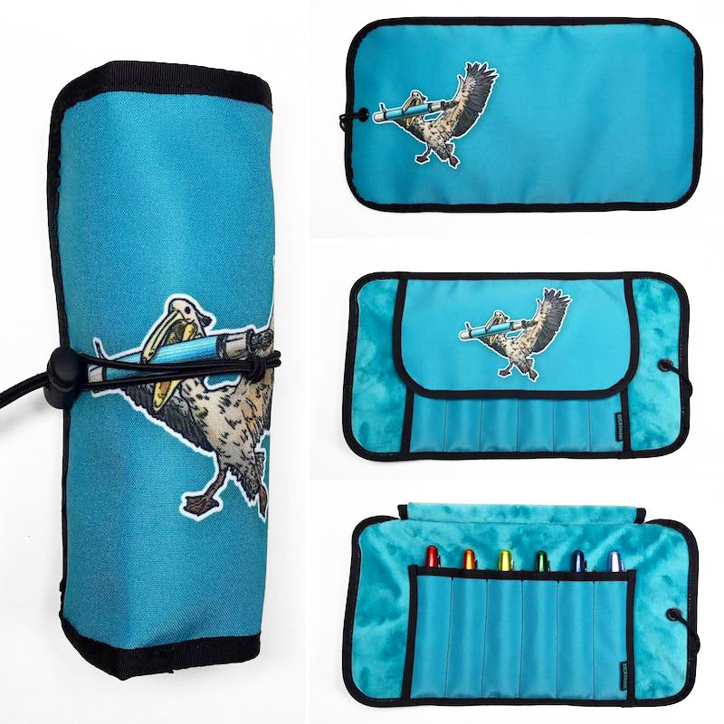 Rickshaw 6 Pen Roll With Flaps - Pelikan Pelican