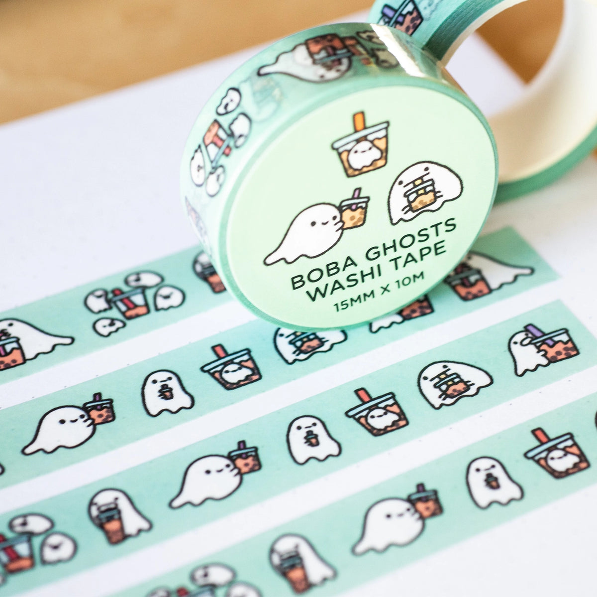 Robot Dance Battle - Boba Ghosts Washi Tape