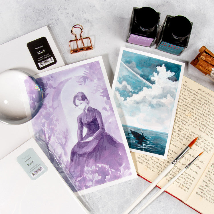 Wearingeul Impression Paper Post Card - Blank