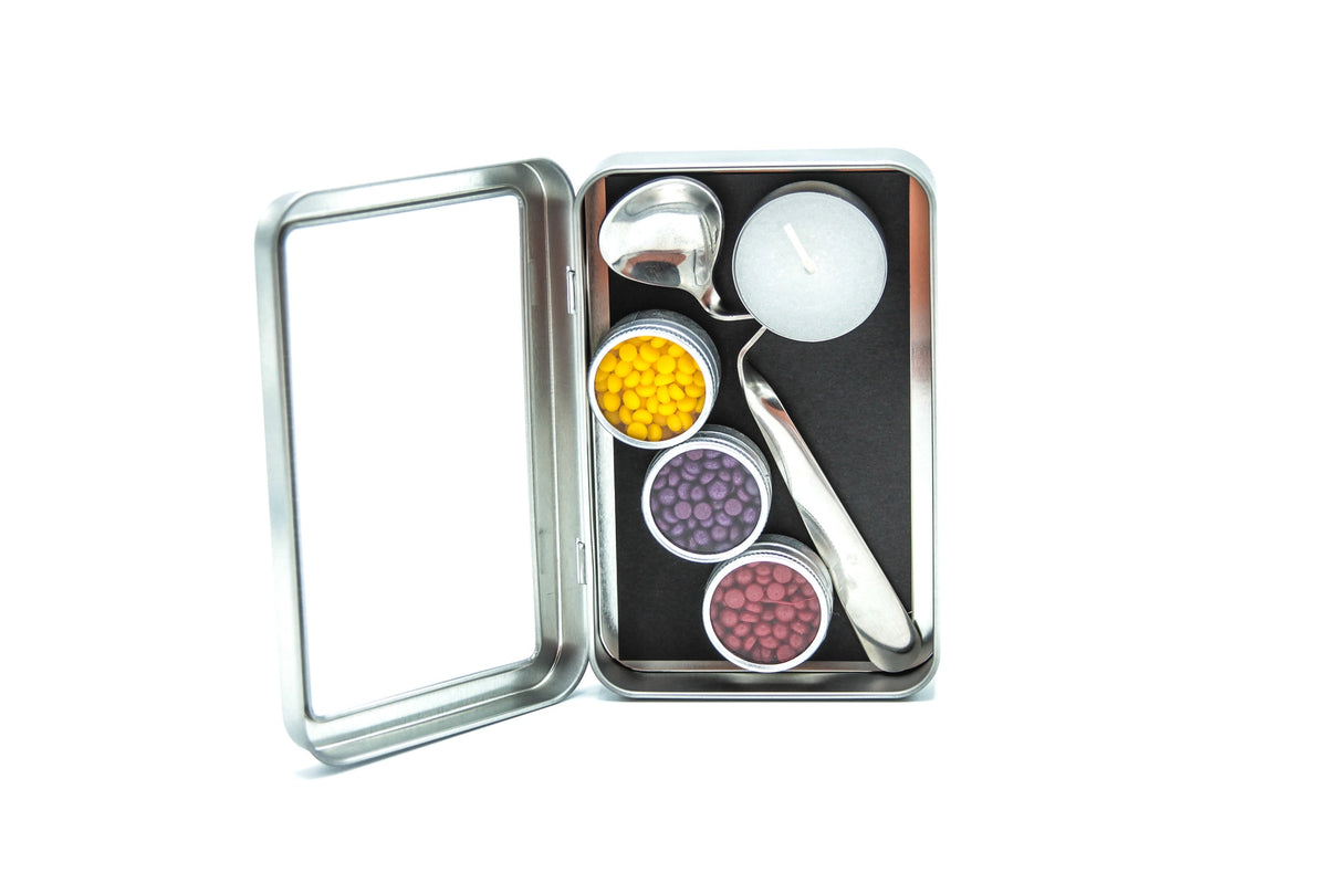 Global Solution Sealing Wax Bead Kit- Yellow, Hot Pink and Metallic Red