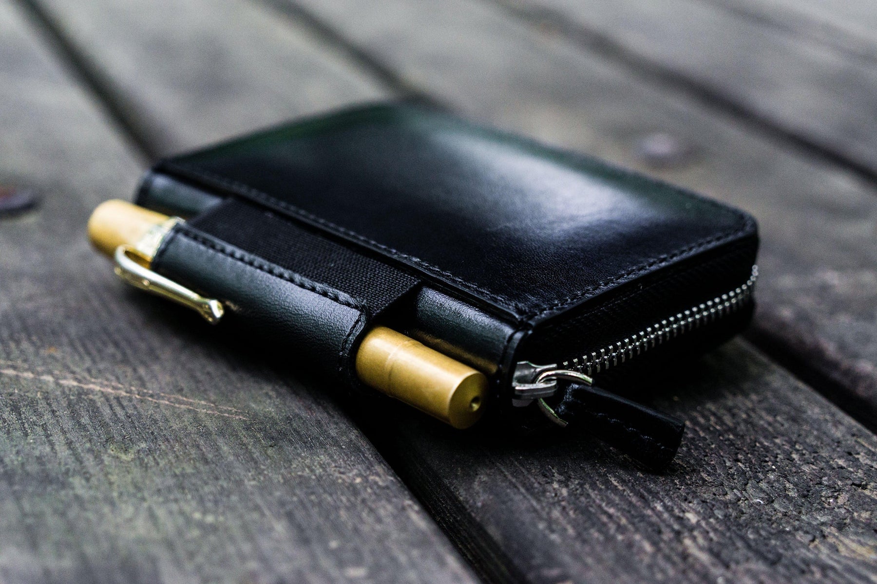 Galen Leather Co. EDC Wallet - Black