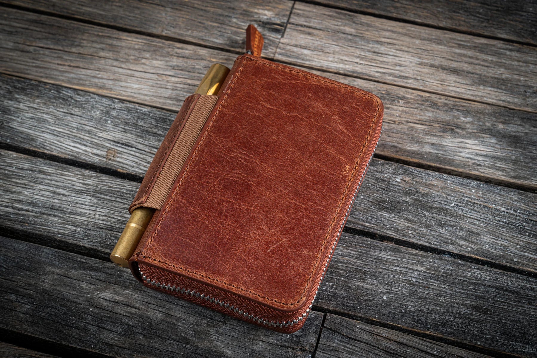 Galen Leather Co. EDC Wallet - Crazy Horse Tan