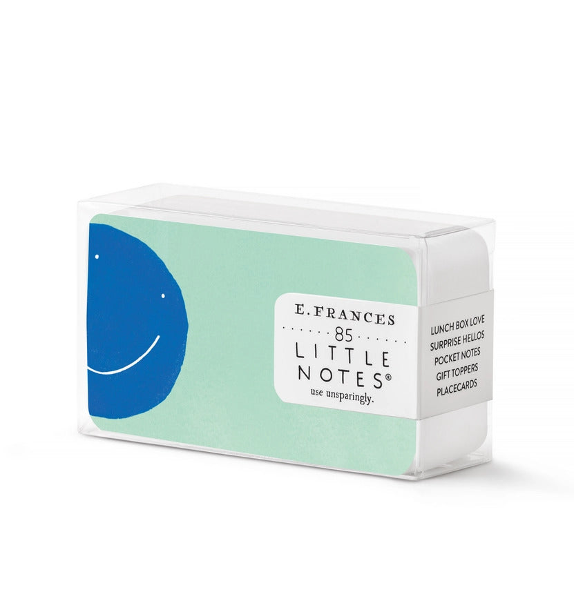 E. Frances Little Notes - Blue Smiley