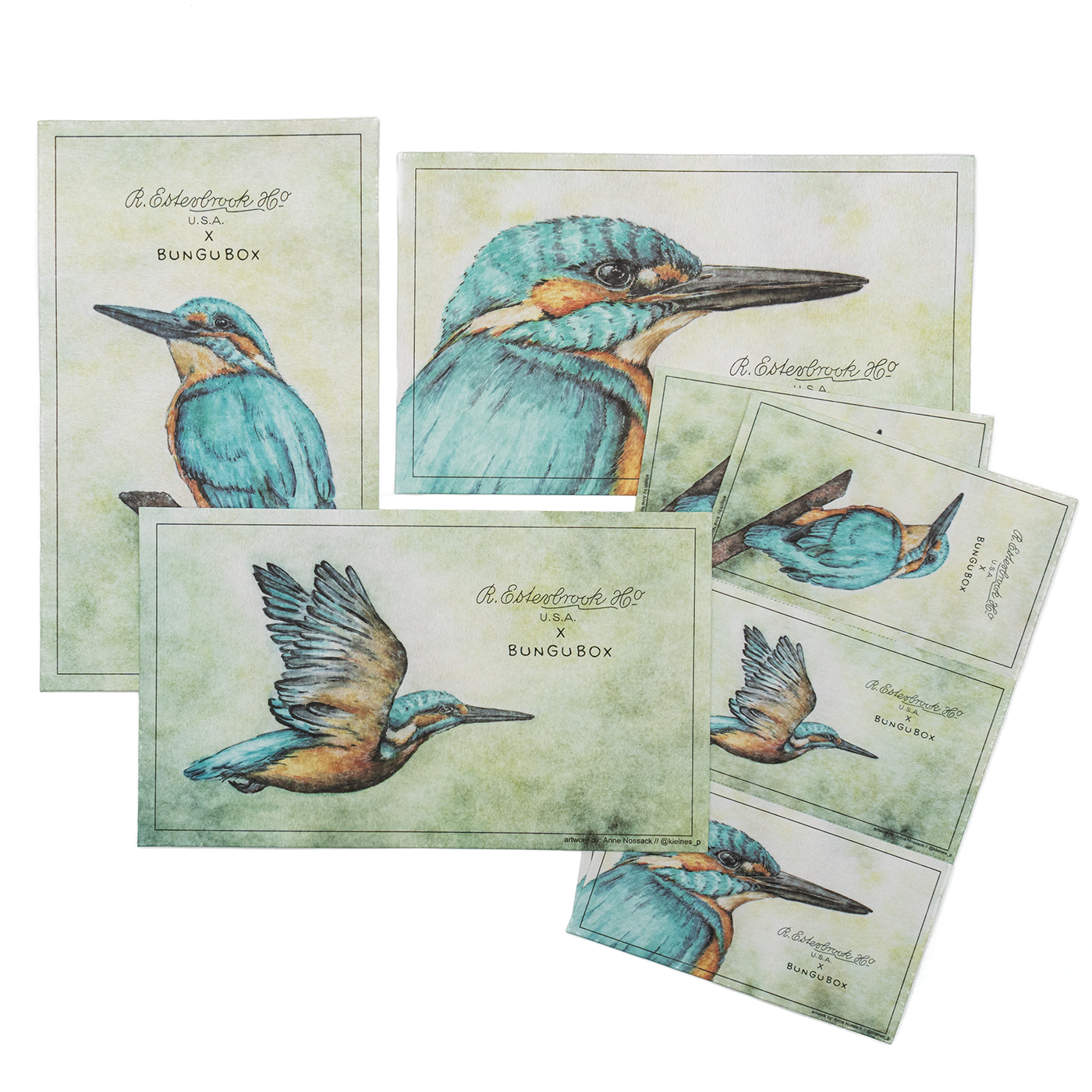 Esterbrook x Bungubox Kingfisher Blotter Paper