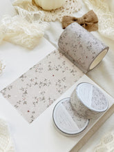 Leelajournals - Peach Roses on Gray Washi Tape