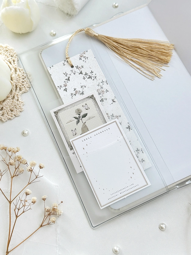 Leelajournals A5 Small Clear Jelly Cover with Pockets