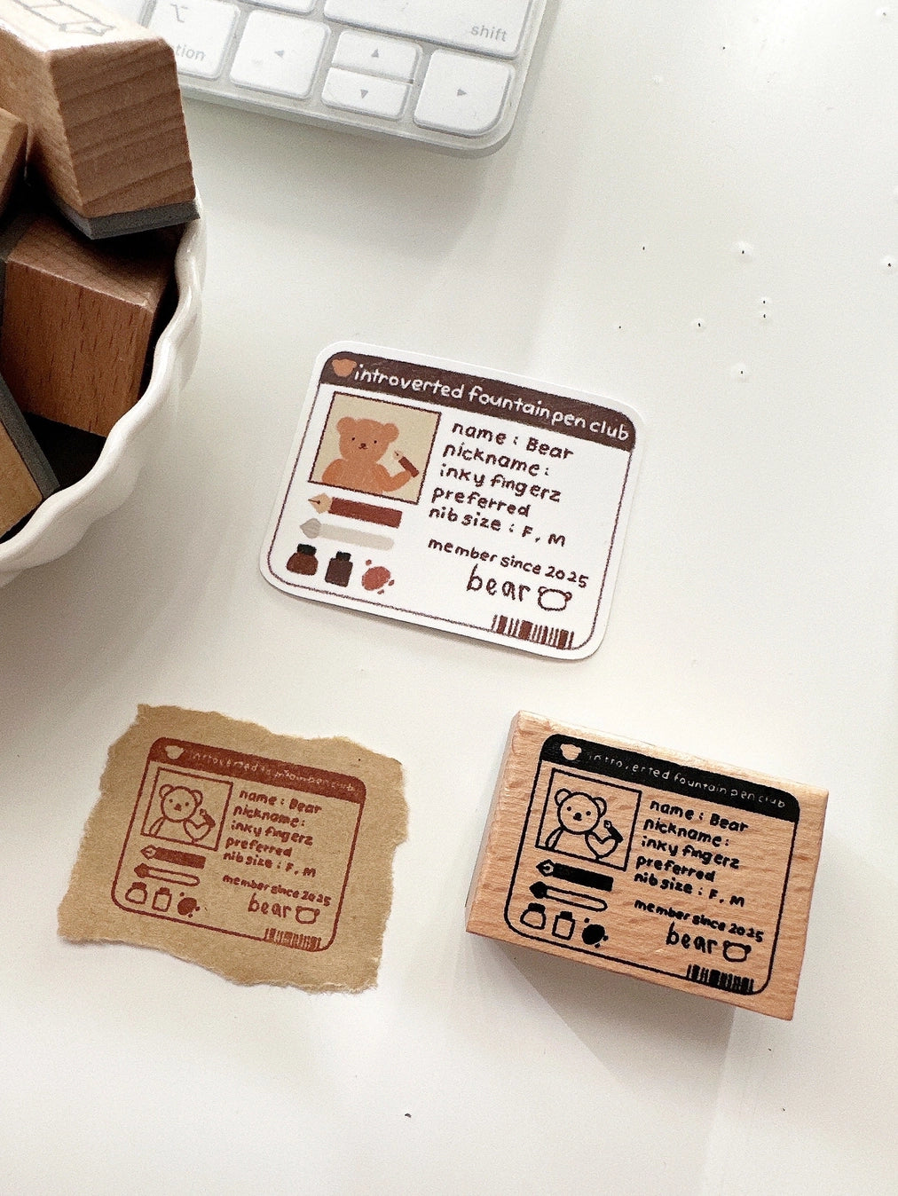 Bloom Paper Studio - IFPC ID Wooden Stamp