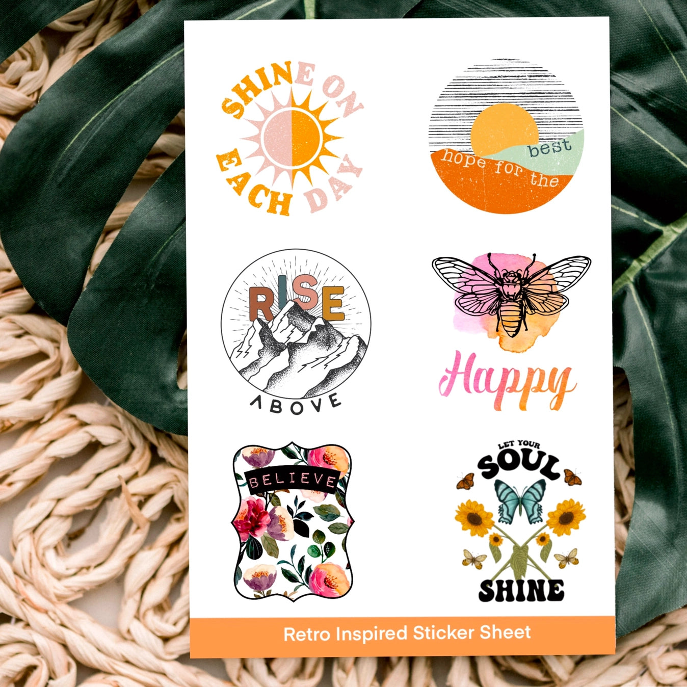 Savannah and James Co - Vinyl Stickers - Retro Inspired Sticker Sheet