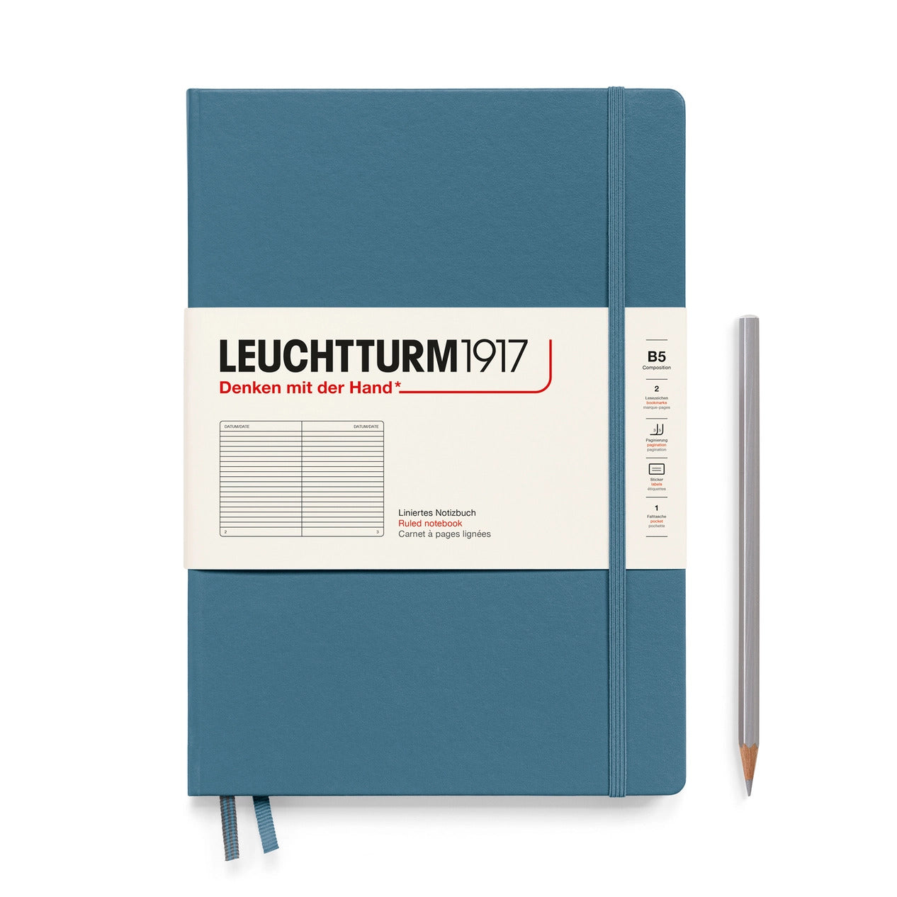 Leuchtturm1917 B5 Composition Softcover Notebook - Pacific Green
