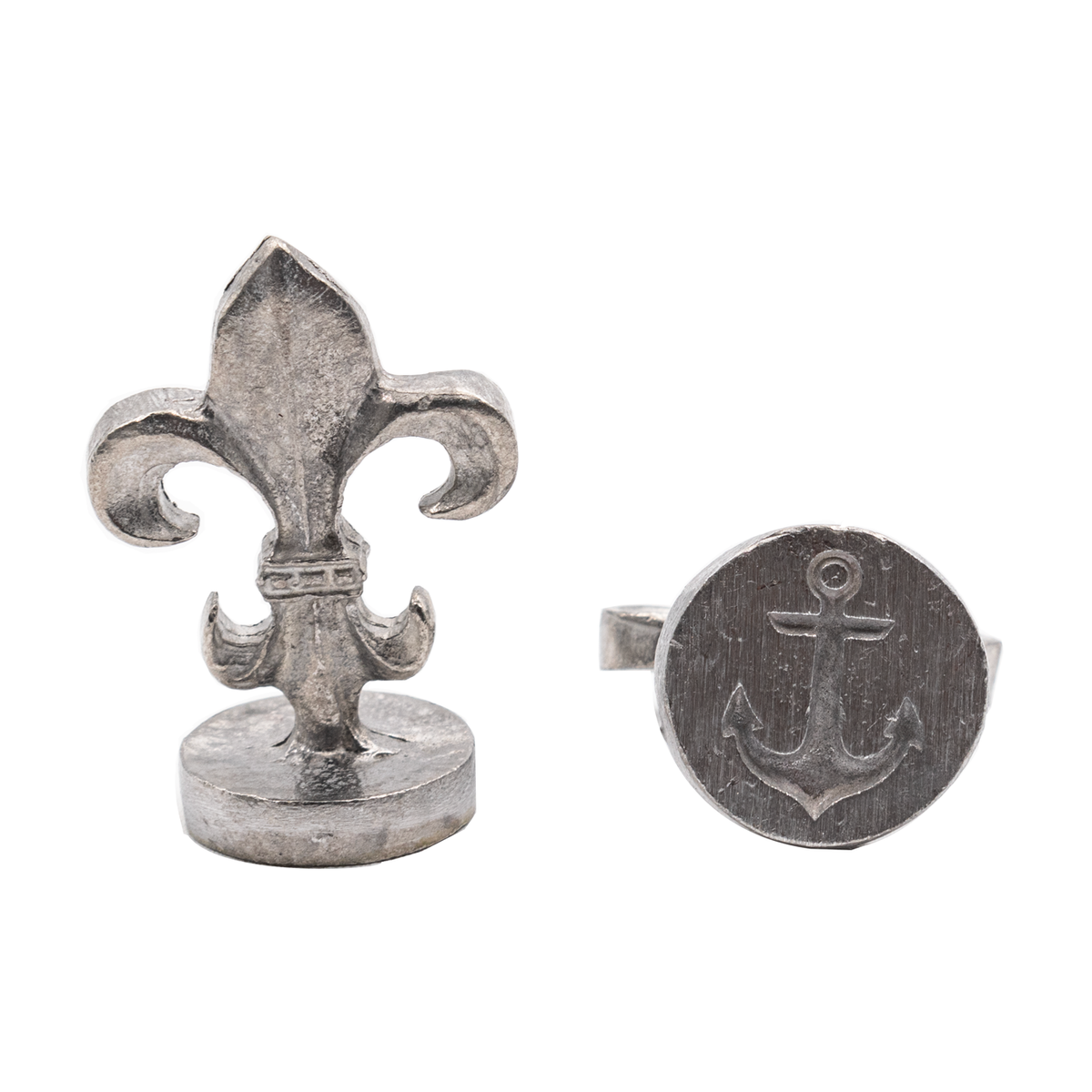 Global Solutions Metal Wax Seal 3/4" with Fleur-de-lis handle - Anchor