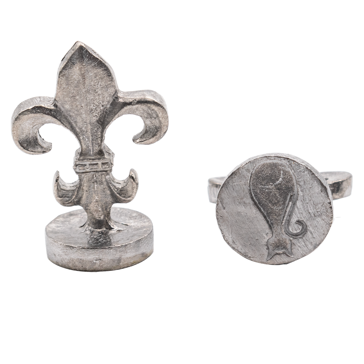 Global Solutions Metal Wax Seal 3/4" with Fleur-de-lis handle - Cat Silhoutte