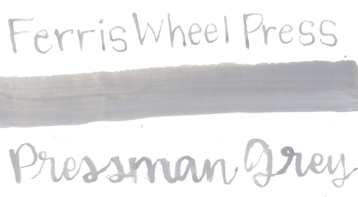 Ferris Wheel Press - Fanciful Events Calligraphy Ink - Pressman Grey