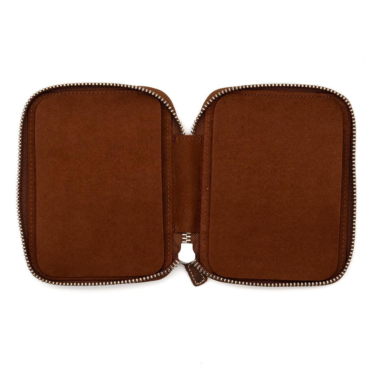 Galen Leather Co. Zippered 10 Slot Pen Case - Crazy Horse Havana Brown