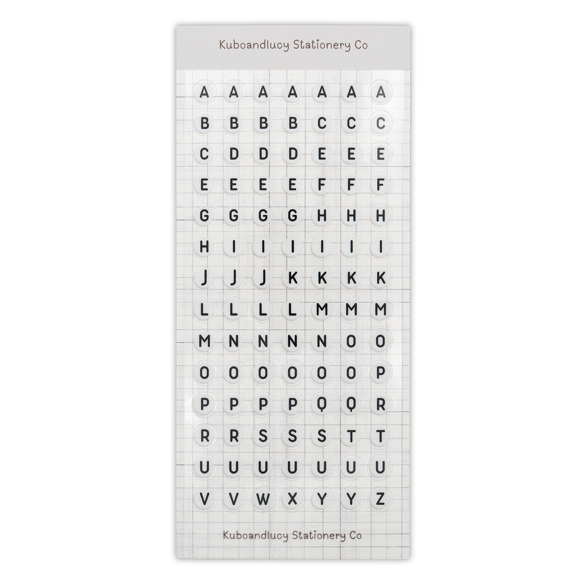 Kuboandlucy Stationery Co. - Friendship Beads Letter Sticker Sheet
