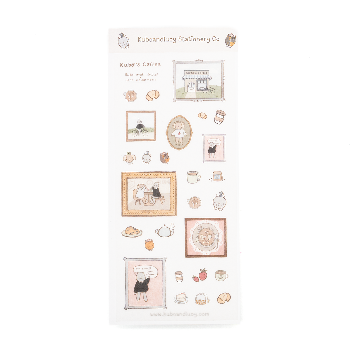 Kuboandlucy Stationery Co. - Kubo's Coffee Stickers
