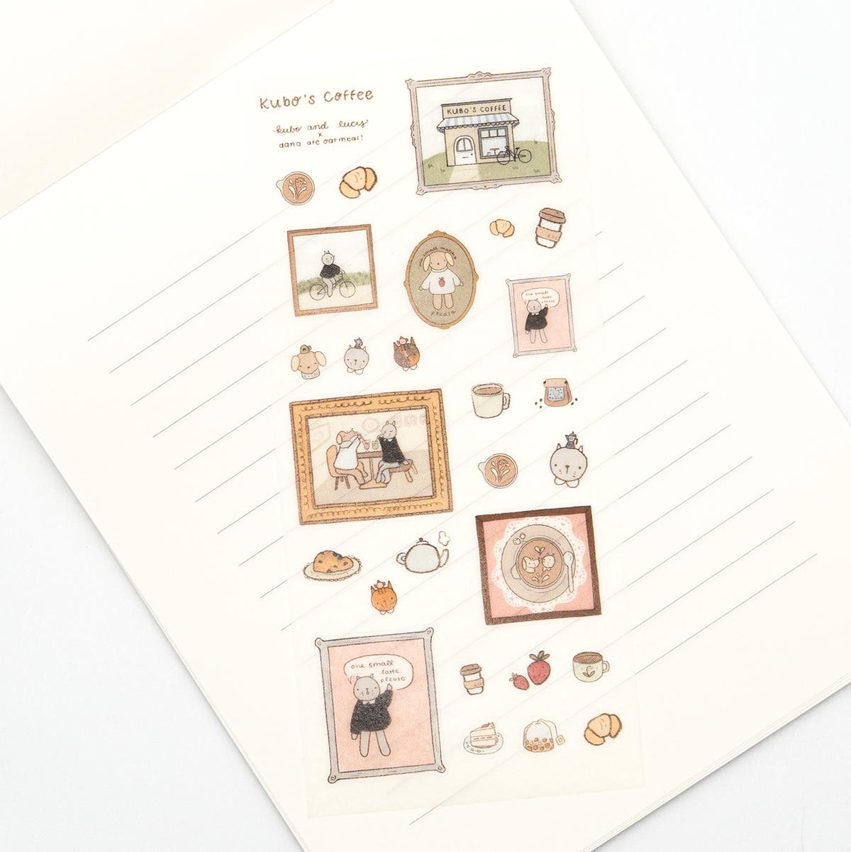 Kuboandlucy Stationery Co. - Kubo's Coffee Stickers