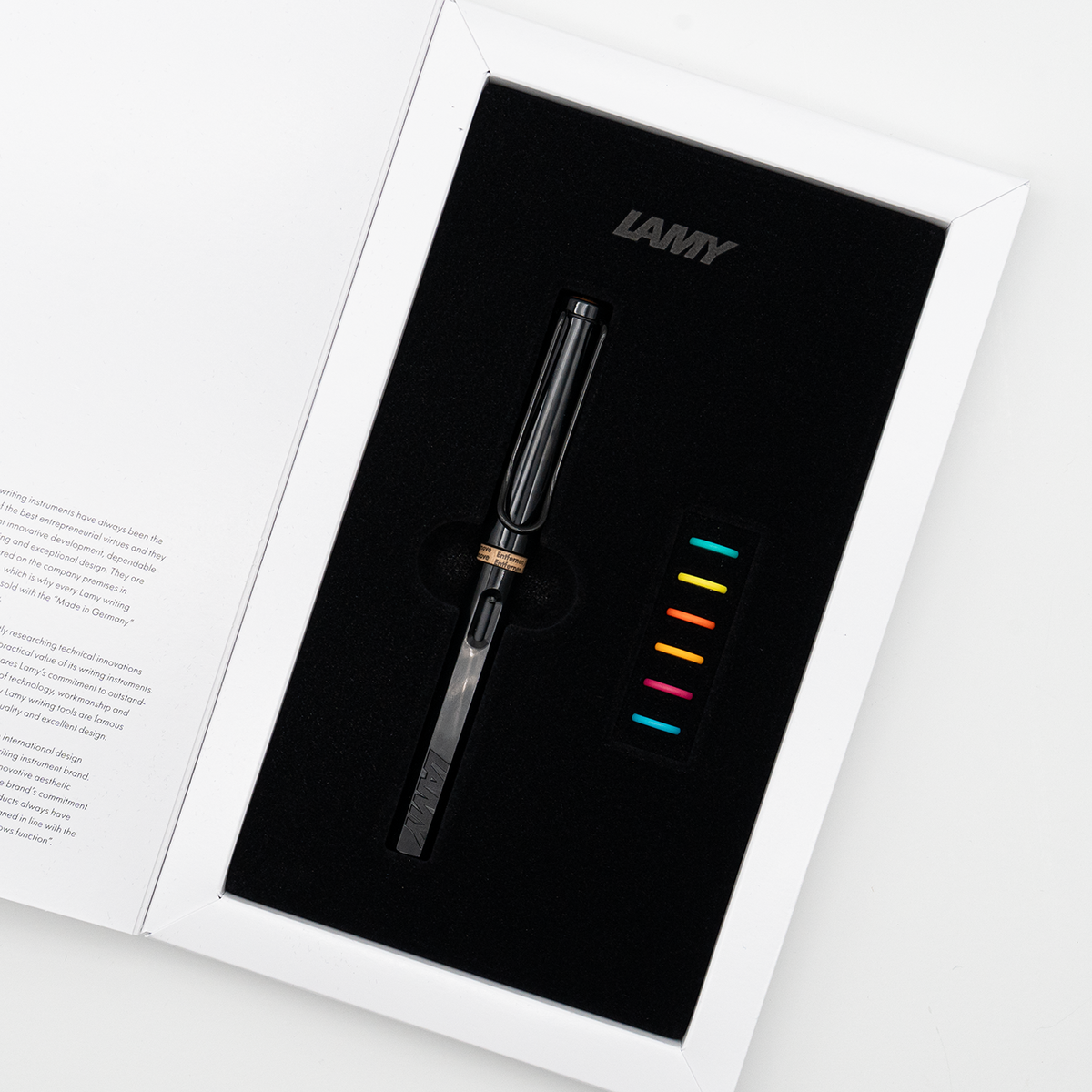 Lamy Safari Set Black with Multicolor Rings
