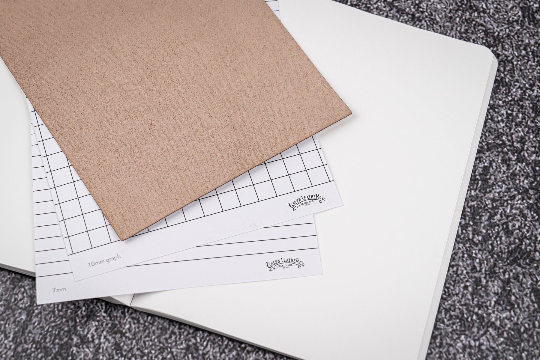 Galen Leather Co. Leather Notebook - Tomoe River Paper - B6 Crazy Horse Brown