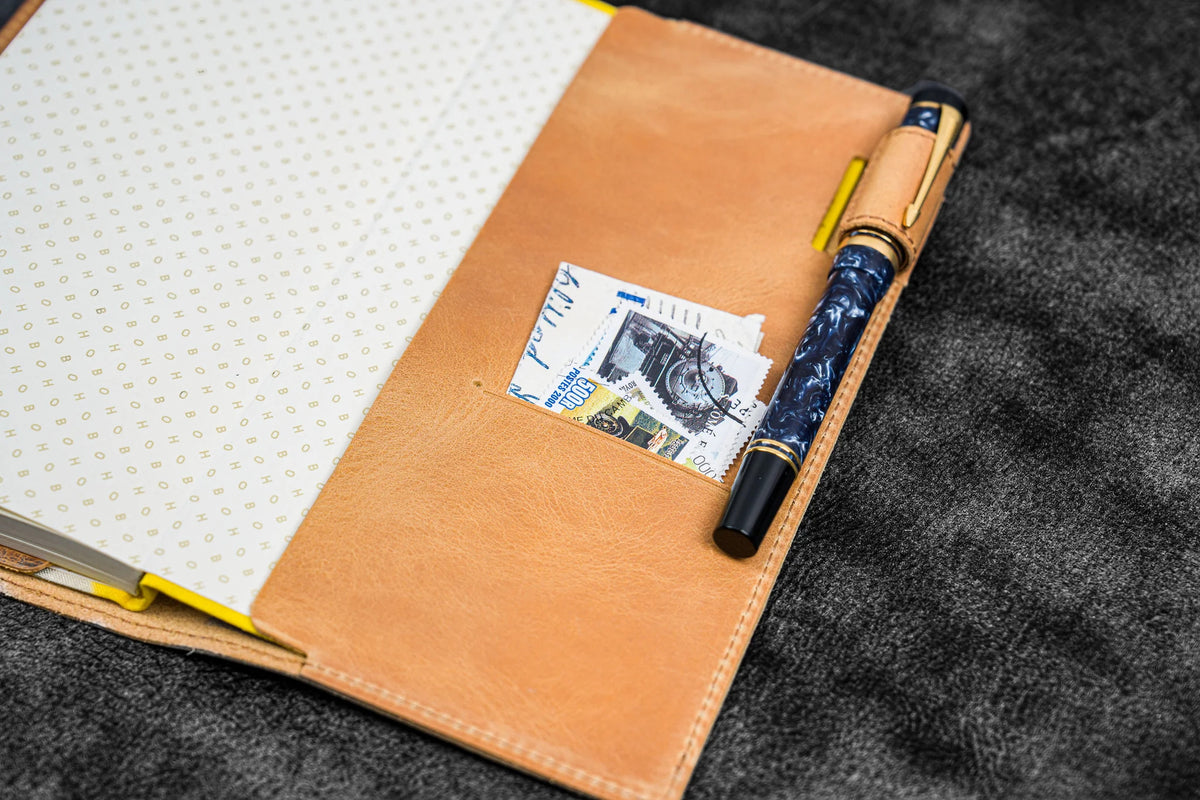 Galen Leather Slim Hobonichi Weeks Planner Cover- Crazy Horse Honey