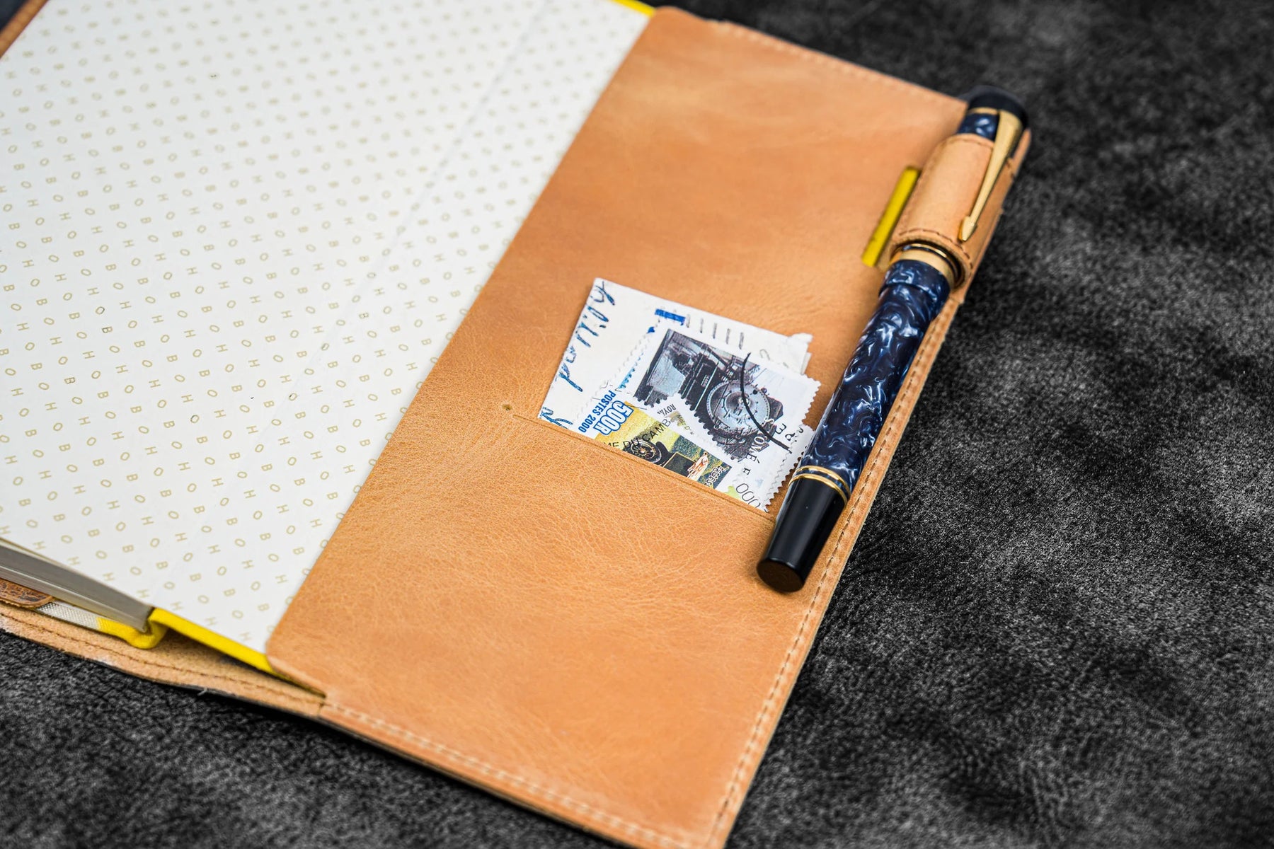 Galen Leather Slim Hobonichi Weeks Planner Cover - Crazy Horse Honey